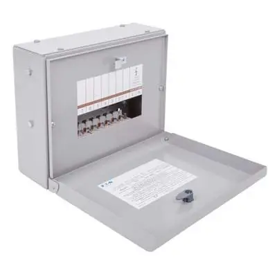 Read more on Eaton EAM7 | Memshield 3 125A 7 Way Type A Single Pole + Neutral SPN Distribution Board without Incomer, Metal