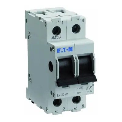 Read more on Eaton EAMS1251N | 125A 1 Pole + Neutral DIN Rail Isolator Switch Disconnector