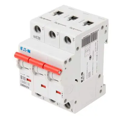 Read more on Eaton EMBH310 | Memshield3 10A 10kA/15kA 3 Pole B Curve MCB
