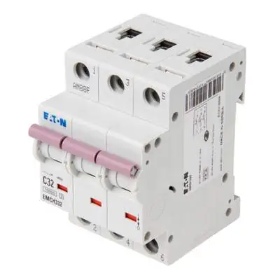 Read more on Eaton EMCH332 | Memshield 3 32A 10kA Type C Triple Pole SP MCB