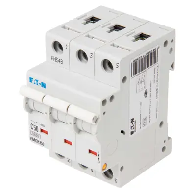 Read more on Eaton EMCH350 | Memshield 3 50A 10kA Type C Triple Pole SP MCB