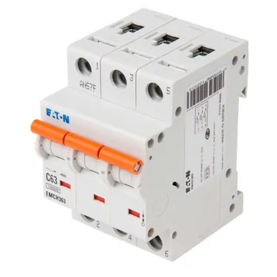Read more on Eaton EMCH363 | Memshield 3 63A 10kA Type C Triple Pole SP MCB