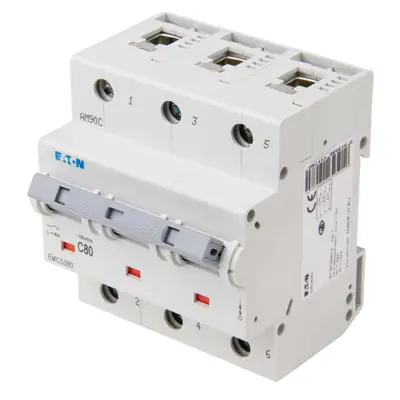 Read more on Eaton EMCS380 | Memshield 3 80A 20kA Triple Pole Type C MCB