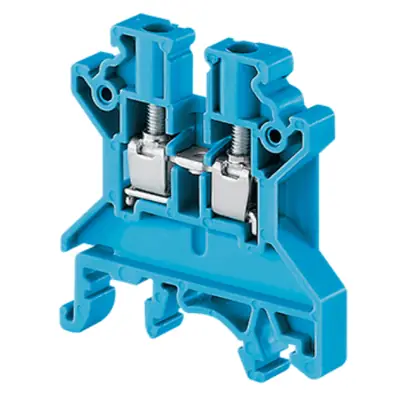 Read more on Europa CTS4UNBLUE | End Plate Screw Clamp Terminal Block DIN Rail for 4mm, Blue
