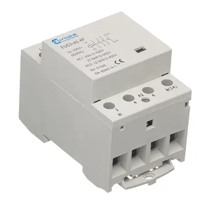 Read more on Europa EUC3-40-4P | 40A 230V 4 Pole Modular DIN Rail Contactor