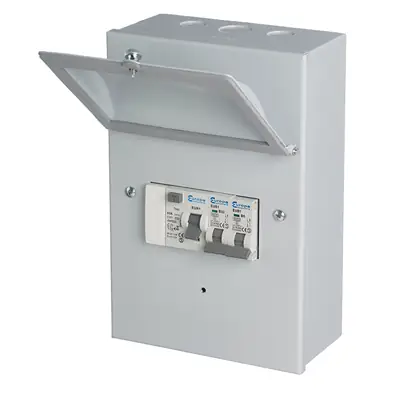 Read more on Europa GRG16M | 63A RCCB + 6A & 16A MCB IP54 Metal Garage Unit