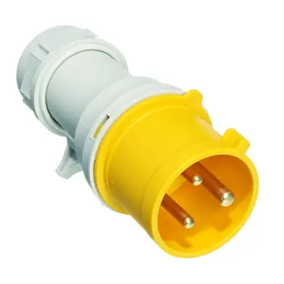 Read more on Europa IP323F | 110V 32A 2 Pole + E IP44 Industrial Mains Plug, Yellow