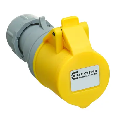 Read more on Europa IS163F | 110V 16A 2 Pole + E IP44 Mains In-Line Industrial Socket, Yellow