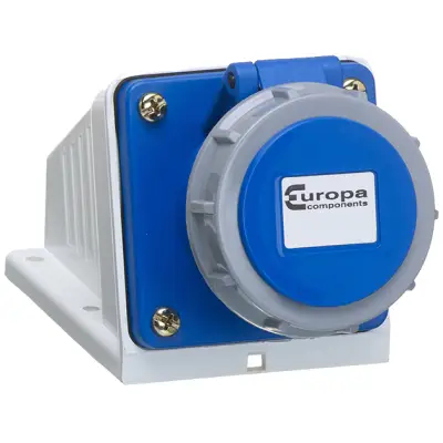 Read more on Europa ISSW163P | 230V 16A 2 Pole + E IP67 Surface Industrial Socket, Blue
