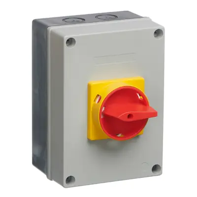 Read more on Europa LB634P | 175 x 125 x 90mm 63A 4 Pole Weatherproof Rotary Isolator Switch
