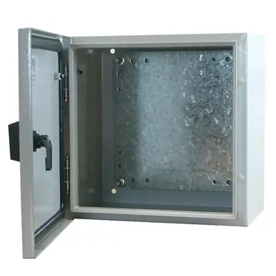 Read more on Europa STB404020 | 400x400x200mm IP65 Steel Wall Mounted Enclosure