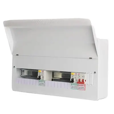 Read more on FuseBox F2017DA | 100A 17 Way Main Switch Incomer Dual RCD 80A Consumer Unit