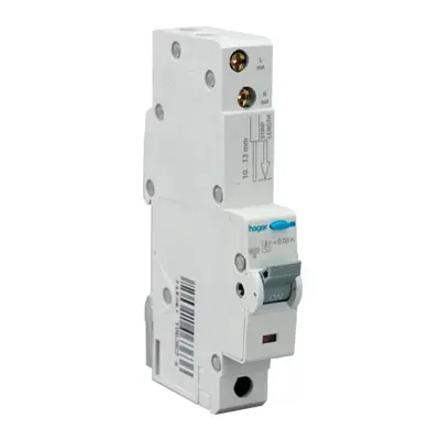 Read more on Hager ADA166U | 16A 30mA 10kA C Curve Type A Single Pole SP RCBO