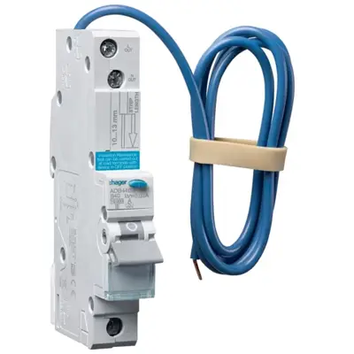 Read more on Hager ADB440U | 40A 30mA 10kA Type B Single Pole SP RCBO