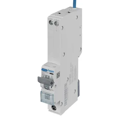 Read more on Hager ARR916U | 16A 30mA 6kA 1 Module Type B Single Pole + Neutral SPN AFDD Combined RCBO