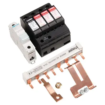Read more on Hager JK102SPD | 125A Surge Protection Kit Type 2