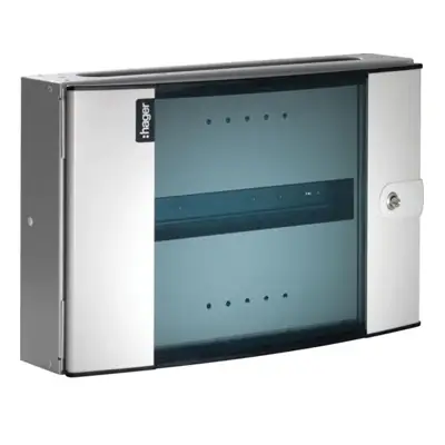 Read more on Hager JK132EG | 125A 32 Module DIN Rail Extension Box, Glazed Door