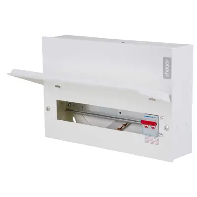 Read more on Hager VML114 | 100A 14 Way Metal Clad Consumer Unit with Switch Disconnector Incomer