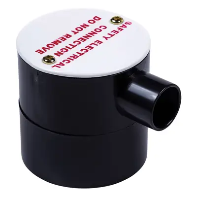 Read more on Niglon EEB | uPVC Earth Connection Box with Lid Marked 'Safety Electrical Connection Do Not Remove', Black with White Lid