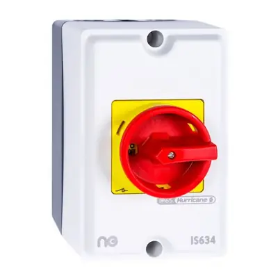 Read more on Niglon IS634 | 175 x 125 x 90mm 63A 4 Pole IP65 Weatherproof Insulated Rotary Isolator Switch