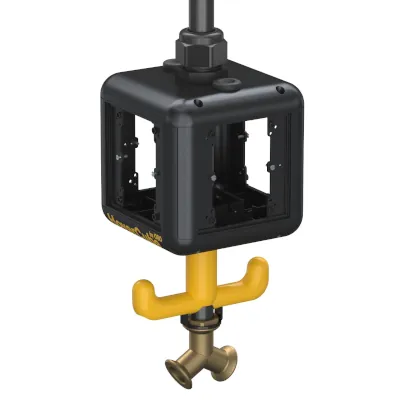 Read more on OBO Bettermann 6109810 | HoverCube 4 Sided Empty Module c/w Compressed Air connection, Graphite Black