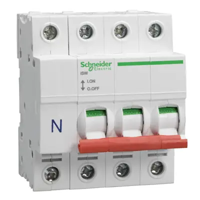 Read more on Schneider Electric SEA91253N | Merlin Acti9 Isobar 125A Triple Pole + Neutral TPN Type B Isolator Switch Disconnector