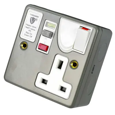Read more on Timeguard RCD04MPVN | Valiance+ RCD Protected 1 Gang Metal Passive Switched Socket