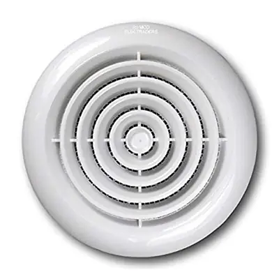 Read more on National Ventilation 4907WH | 100mm Round Ceiling Grille Diffuser, White