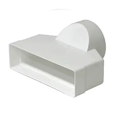Read more on National Ventilation MONV073 | Monsoon Single Airbrick to 100mm Round Adapter, White