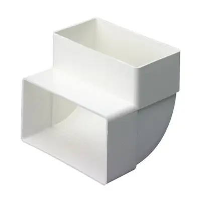 Read more on National Ventilation MONV239 | Monsoon 110x54mm Vertical 90 Degree Angle Bend for System 100, White