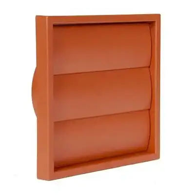 Read more on National Ventilation MONV243T | Monsoon 120x120mm 100mm Round Wall Gravity Grille, Terracotta