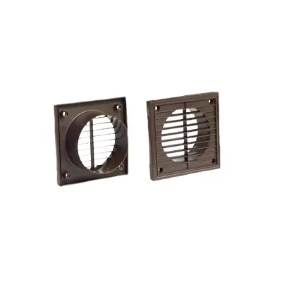 Read more on National Ventilation MONV244B | 100mm Fixed Wall Louvred Grille, Brown