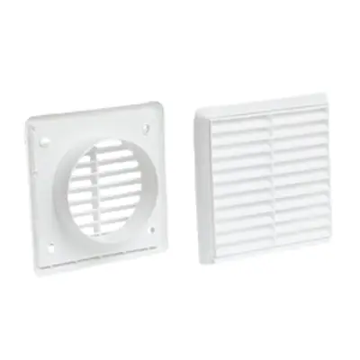 Read more on National Ventilation MONV244W | 100mm Fixed Wall Louvred Grille, White