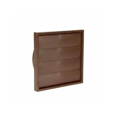 Read more on National Ventilation MONV292BR | 150mm Round Wall Outlet Grille with Back Draft Shutter/Gravity Flaps, Brown