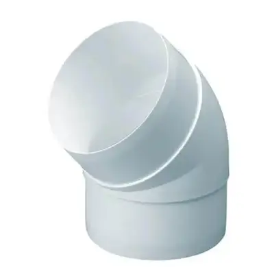 Read more on National Ventilation MONV351 | Monsoon 125mm 45 Degree Angle Bend for Round Pipe, White