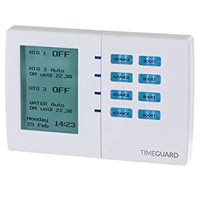 Read more on Timeguard TRT039N | Programastat 7 Day 4 Channel Digital Heating Programmer, White