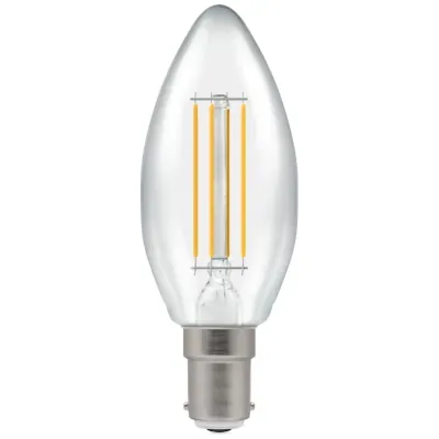Read more on Crompton Lamps 7147 | LED Candle Lamp Dimmable SBC-B15d 5W 2700K