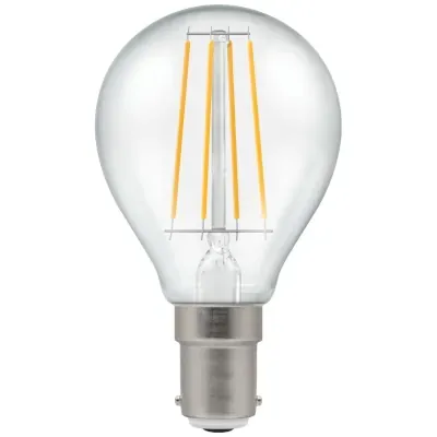 Read more on Crompton Lamps 7222 | Dimmable LED Lamp Round Filament SBC-B15d 5W 2700K