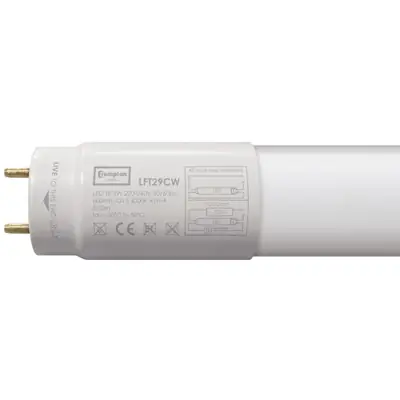 Read more on Crompton Lamps LFT29CW | 9w 2ft 4000k 810lm T8 G13 LED Non-Dimmable Glass Tube, Cool White