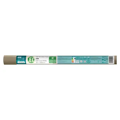 22623-2 Crompton Lamps LFT524CW | 24w 5ft 4000k 2500lm T8 G13 LED Non-Dimmable Glass Tube, Cool White