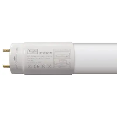 Read more on Crompton Lamps LFT524CW | 24w 5ft 4000k 2500lm T8 G13 LED Non-Dimmable Glass Tube, Cool White