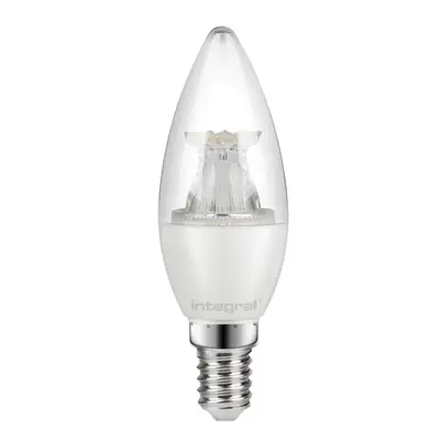 Read more on Integral LED ILCANDE14NF021 | 5.5W 5000K 500lm E14 Non-Dimmable Clear Candle Lamp (Light Bulb), Daylight White
