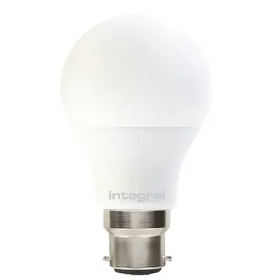 Read more on Integral LED ILGLSB22DC085 | 9.5w 1800-2700k 806lm B22 LED Dimmable Frosted Lamp (Light Bulb)