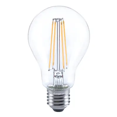 Read more on Integral LED ILGLSE27DC054 | 7.3W 2700K 806lm E27 Dimmable Glass Omni Filament Golf Ball Lamp (Light Bulb), Warm White