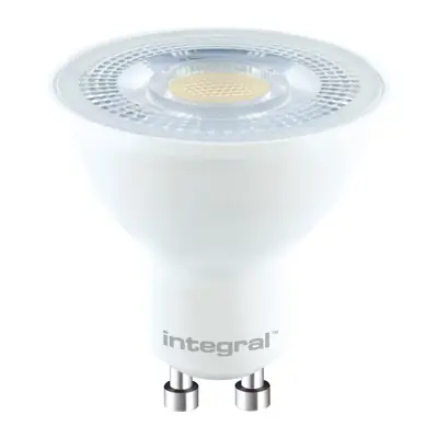 Read more on Integral LED ILGU10DE076 | 7W 4000K 570lm GU10 Dimmable Classic Lamp (Light Bulb), Cool White