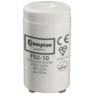 Read more on Crompton FSU-10 | 4W-65W Starter Switch for Fluorescent Lamps