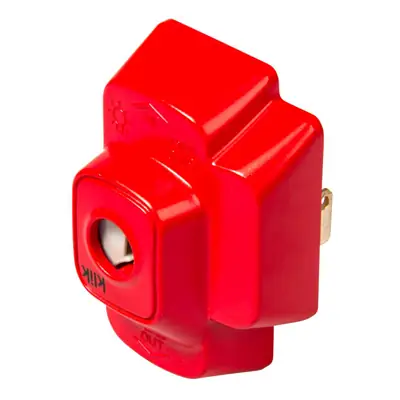 Read more on Hager P64AX R | 6A 4 Pin Plug with Cord Grip & Cover, Red