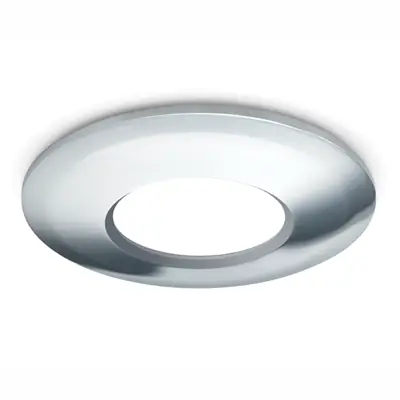 Read more on JCC Lighting JC1006 CH | Chrome Twist & Lock Bezel for V50 Fire Rated LED Downlight