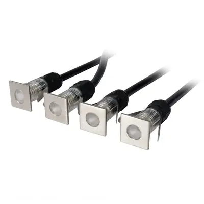 Read more on KSR KSR1295BLU | Cabello Mini Square 0.1W Blue IP67 LED Ground / Wall Recessed Light, Stainless Steel