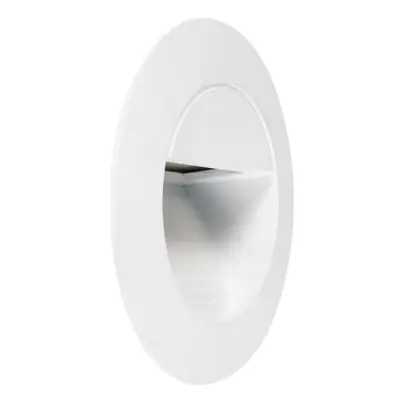 36507 KSR KSR1300W/WHT | Carpio Mini 1.2W 3000K 90lm IP44 LED Round Recessed Wall Wash Light, White
